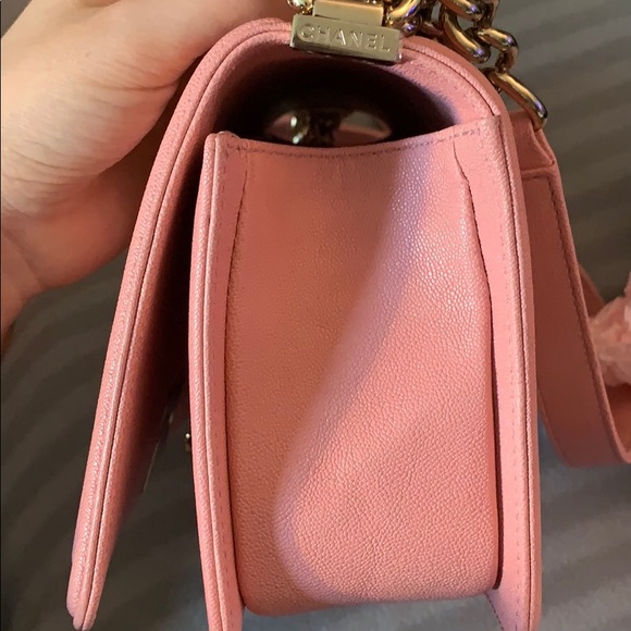 Chanel Boy Pink Caviar 19S Old Medium - Picture 9 of 14